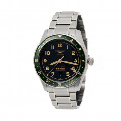 L38124636 - Longines Spirit Zulu Time GMT Automatico 42mm Ghiera Ceramica Verde