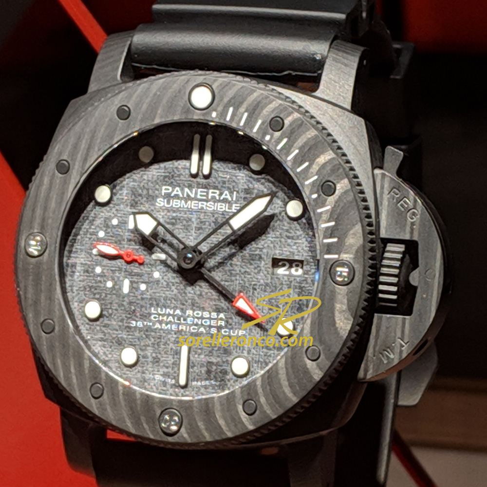 Submersible Luna Rossa Carbotech 47mm GMT PAM 1039