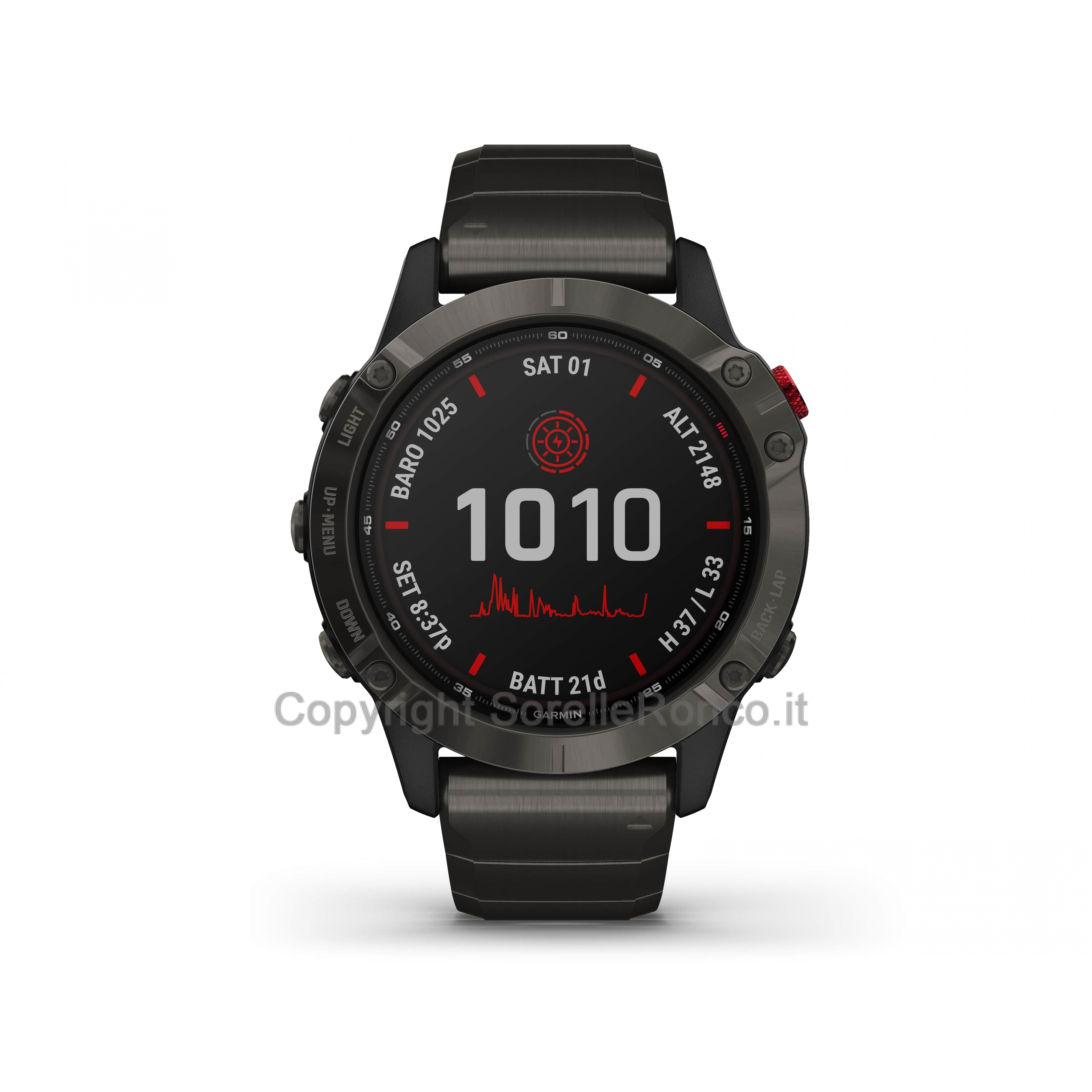 Smartwatch Fenix 6x Pro Solare 47mm Titanio Nero