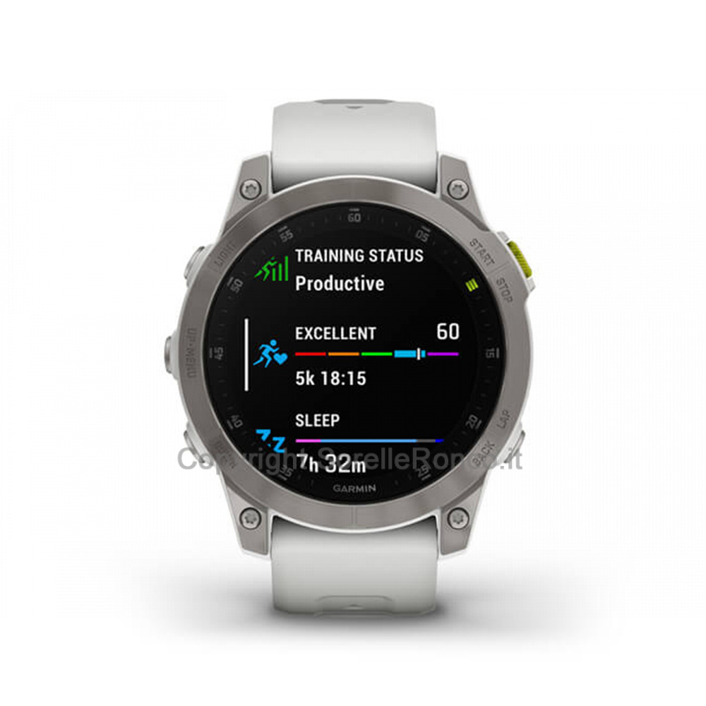 Smartwatch Garmin Epix 47mm Titanio Bianco