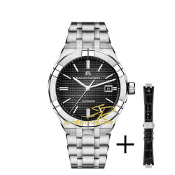 Maurice LaCroix crea un nuovo orologio della collezione Aikon ispirato al famoso Audemars Piguet Royal Oak. Con quadrante nero su cassa da 42mm e bracciale in acciaio.