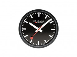 A990-CLOCK-64SBB - Orologio Mondaine Wall Clock 25cm Nero