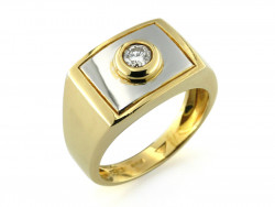 CF00532 - Anello Uomo in Oro e Diamante