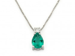 CF01506 - Collana con Smeraldo e Diamanti