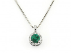 CF01507 - Collana con Smeraldo e Diamanti