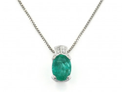 CF01509 - Collana con Smeraldo e Diamanti