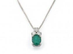 CF01510 - Collana con Smeraldo e Diamanti