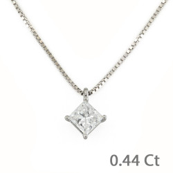 CF02548 - Puntoluce in Oro con Diamante Princess 0.44 Ct