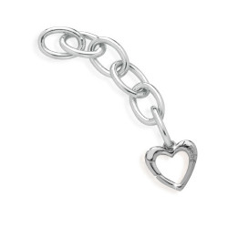 LBBA160 - Le Bebe Link Lock Your Love Moschettone Argento