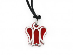 ROB-CLL-0002 - Pendente Angelo Rosso in Argento
