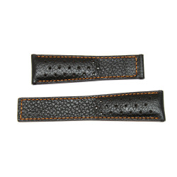 TAG-CIN-0007 - Cinturino Compatibile Tag Heuer Pelle Nera Arancio
