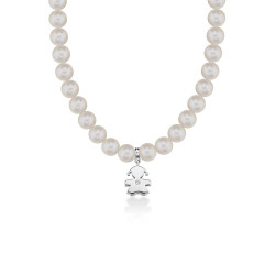 LBB801 - Collana LeBebe Bimba Le Perle Oro Bianco e Diamante