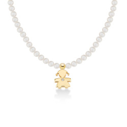 LBB821 - Collana LeBebe Bimba Le Perle Oro Giallo e Diamante