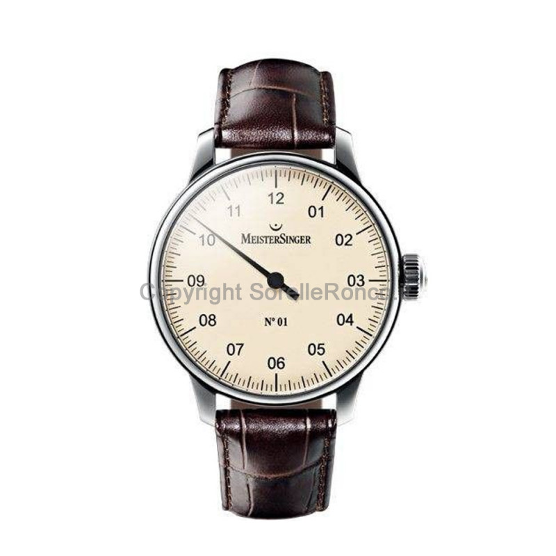 MEISTERSINGER CLASSIC N.1 AVORIO 43MM STAMPA COCCO