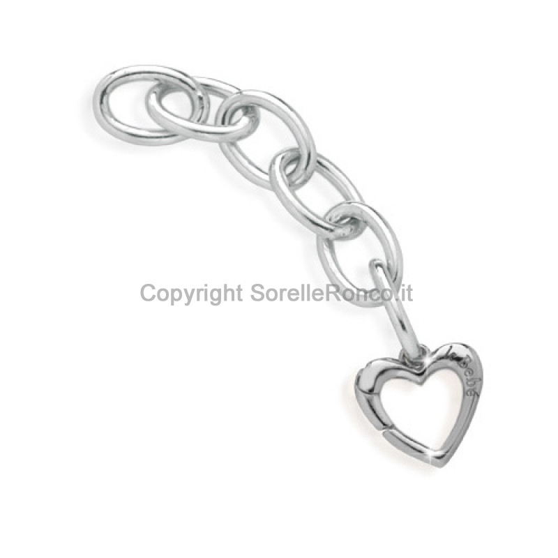 LE BEBE LINK LOCK YOUR LOVE MOSCHETTONE ARGENTO
