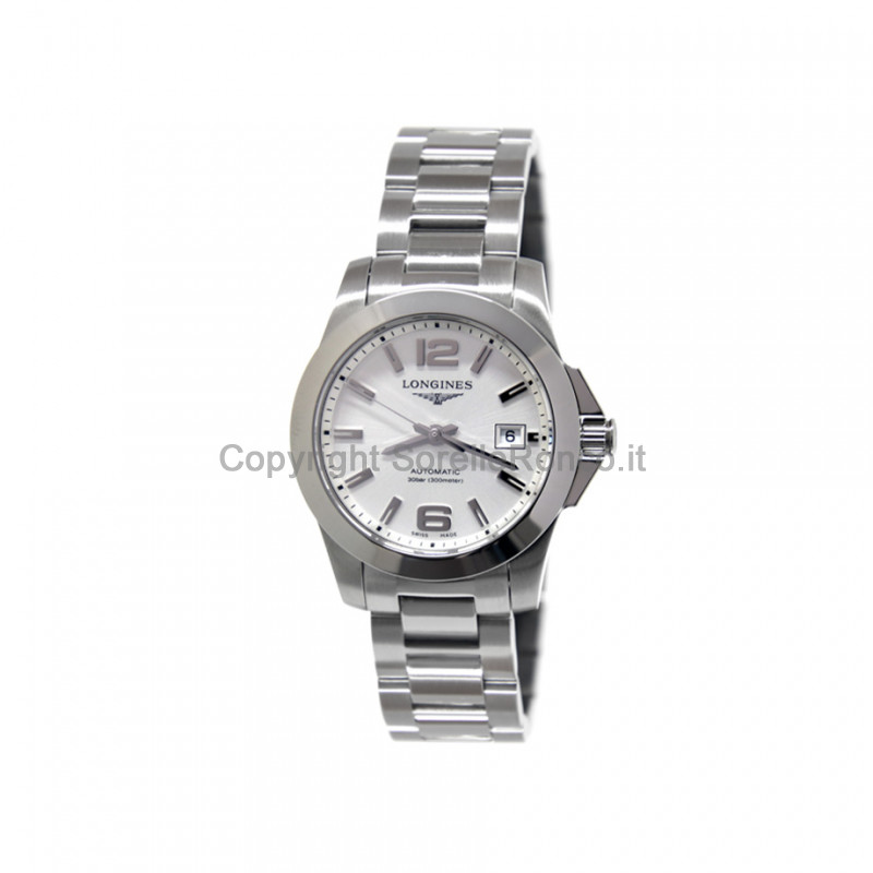 LONGINES CONQUEST LADY ARGENTO 29MM AUTOMATICO
