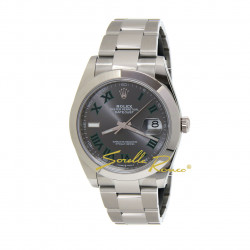 L'orologio Rolex Datejust 41mm Ã¨ dotato di un movimento di nuova generazione calibro 3235, con riserva di carica, prodotto da Rolex. Il quadrante e' ardesia con numeri romani.