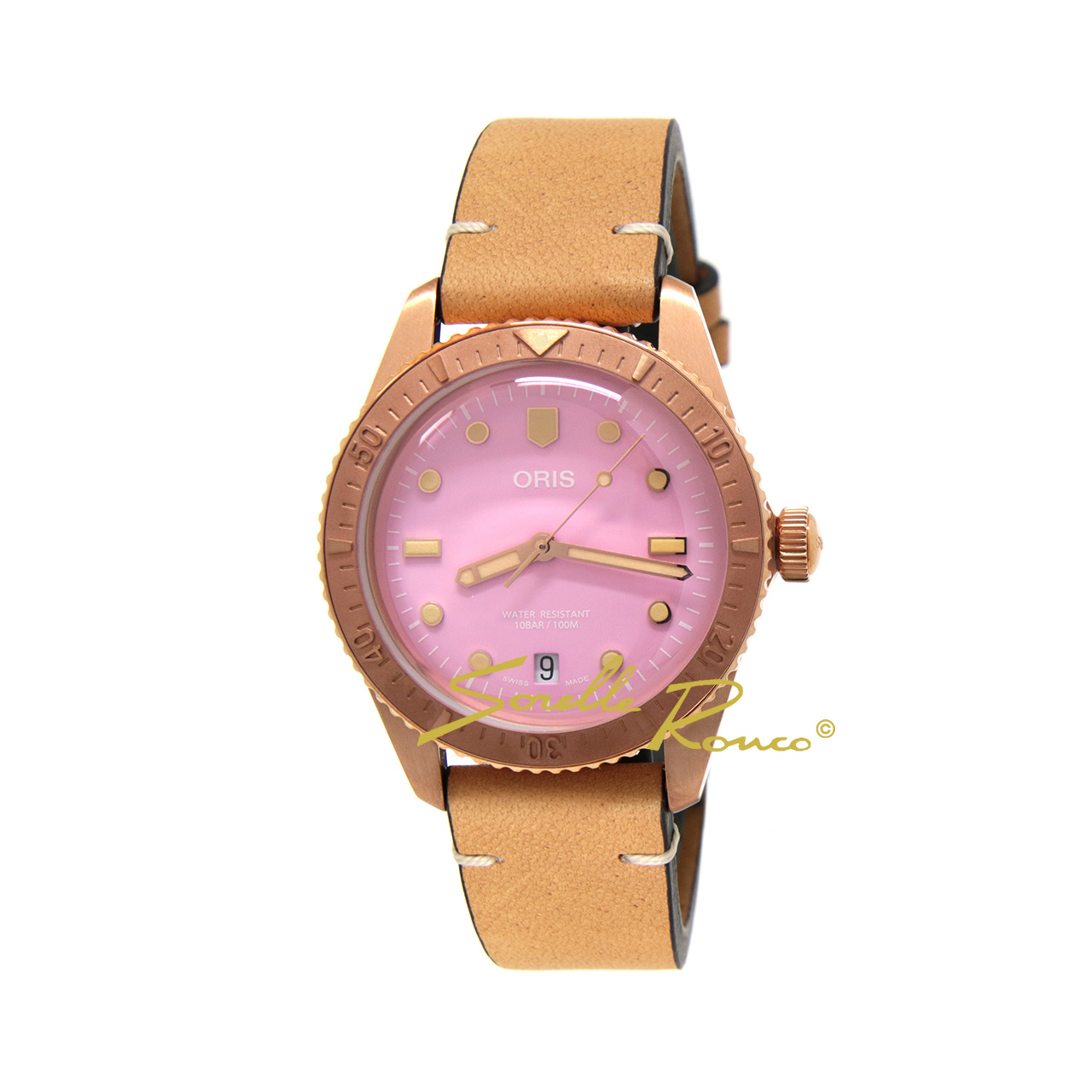 Divers Sixty Five LADY Sub 38mm Automatico Rosa in Bronzo
