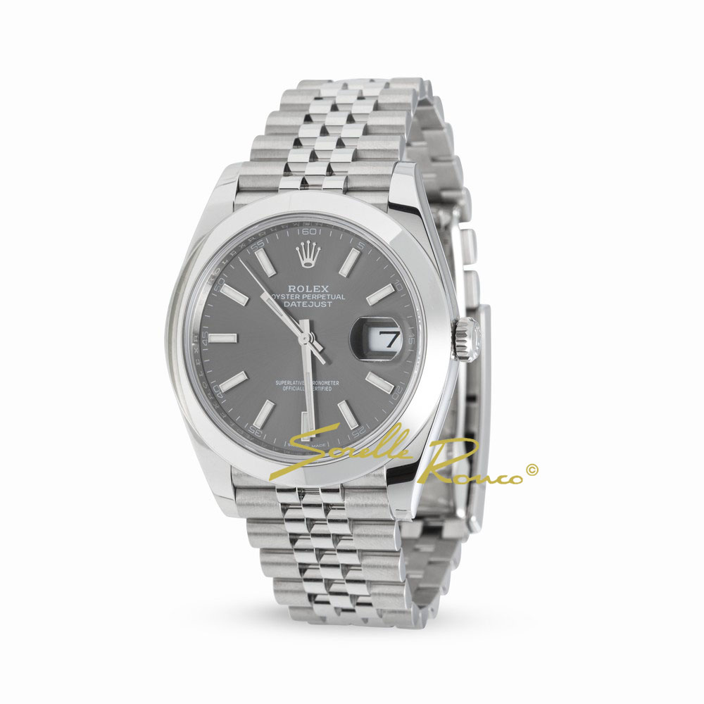 Datejust 41mm Oyster Rodio Indici Jubilee